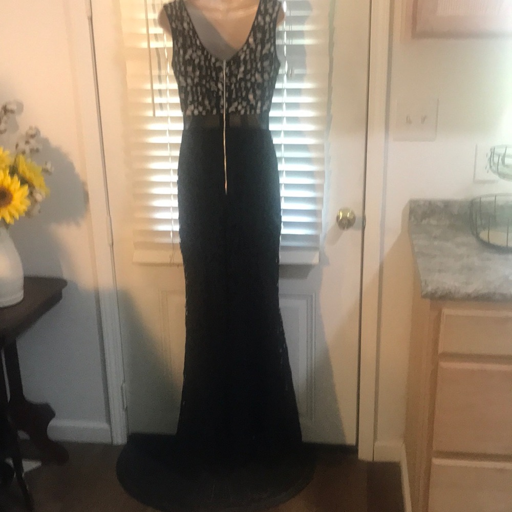 Xscape Black Lace Maxi Gown - Picture 2 of 8